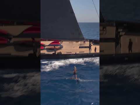 39.95m Wally BLACK SAILS racing #Shorts