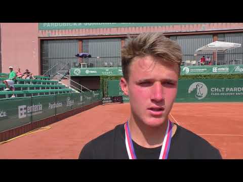 Jakub Menšík po prohře ve finále | Pardubická juniorka 2021
