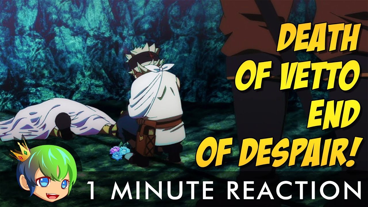 Death of Vetto, End of Despair! | Black Clover Episode 50 | 1 Minute Reaction EXT