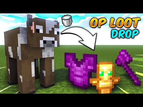 Minecraft But Cow Give OP Items!