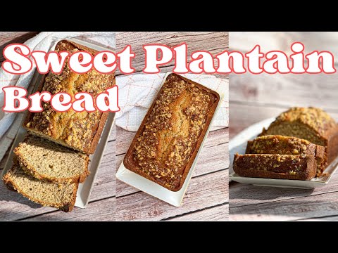The Best Sweet Plantain Bread with Nutmeg, Coconut & Rum 🍞 Easy Banana Bread Recipe