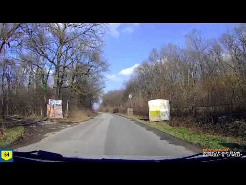Driving from Timisoara to Giarmata Vii village. Timelapse 2x