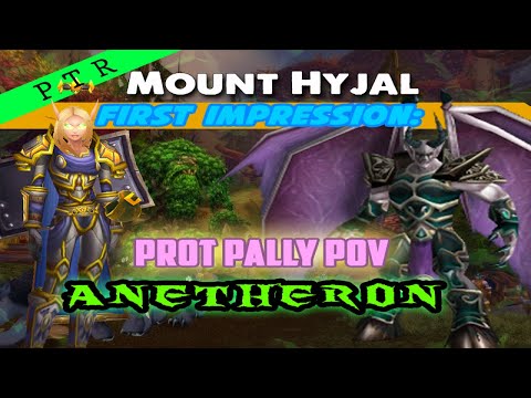 PTR Hyjal PUG Anetheron Prot Paladin OT POV First Impressions - TBC Classic WoW