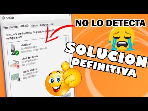 WINDOWS NO DETECTA EL MICRÓFONO (Solución Definitiva) (Windows 10| 8| 7) 2021