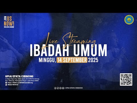 Ibadah Umum Minggu, 14 September 2025 | GPIAI Efata Cibinong | LIVE