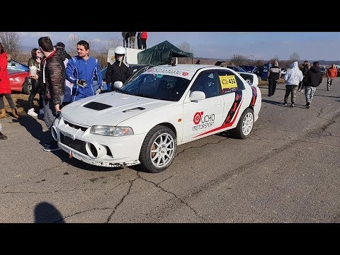 Erik Riecan /MITSUBISHI LANCER EVO IV/ Dolná Strehová RALLY-SHOW (2020.02.09.)