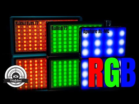 Das BESTE Pocket RGB Licht! Aputure AL-MC, Falcon Eyes F7 und Boling P1 im Vergleich!