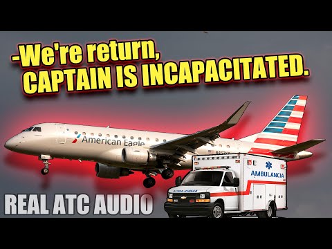 Pilot Dies During Takeoff. Envoy 3556. REAL ATC