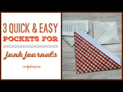3 Quick & Easy Pockets for Junk Journals