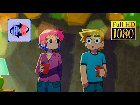 Scott pilgrim(2023) Scott meets Ramona at a party scene