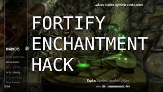 Skyrim Fortify Restoration Enchantment Glitch
