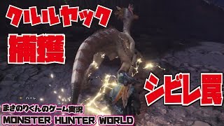 【MHW】クルルヤックの捕獲　シビレ罠【モンスターハンター：ワールド】