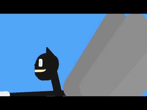 Cartoon cat versus Godzilla