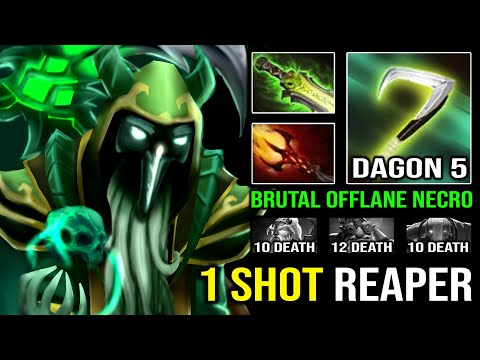 Run or Instant 1 Shot | WTF Magical Burst DPS Dagon 5 Necrophos Offlane Carry 7.31 Dota 2