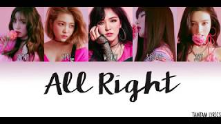 All Right - Red Velvet Lyrics [Han,Rom,Eng] {Member Coded}