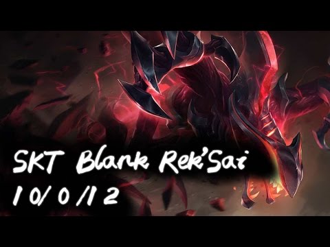 SKT T1 Blank Jungle Rek'Sai | Perfect KDA Replays