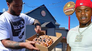 Trying Da Baby’s OVERPRICED chicken and waffles
