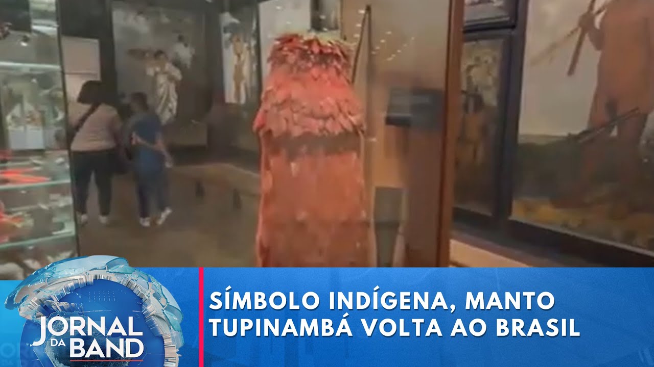 Manto Tupinambá: Símbolo da história dos povos originários volta ao Brasil | Jornal da Band