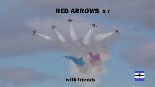 Red Arrows x 7 display plus flypasts with friends  RIAT2022