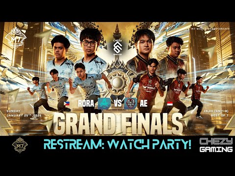 🏆 GRAND FINALS: AURORA GAMING PH vs ALTER EGO | M7 World Championship | Restream: Watch Party!