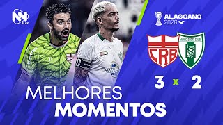 Melhores momentos COMPLETO - CRB 3 x 2 MURICI | Campeonato Alagoano 2026