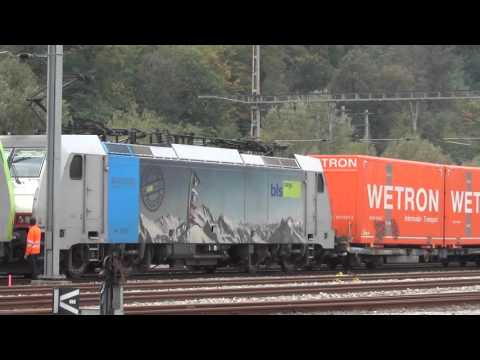 DOPPIA BLS CARGO 4 NAZIONI E CONNECTING EUROPE  A CHIASSO. 17 - 10 - 2015.