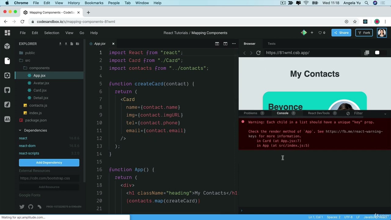 Mapping Data to Components