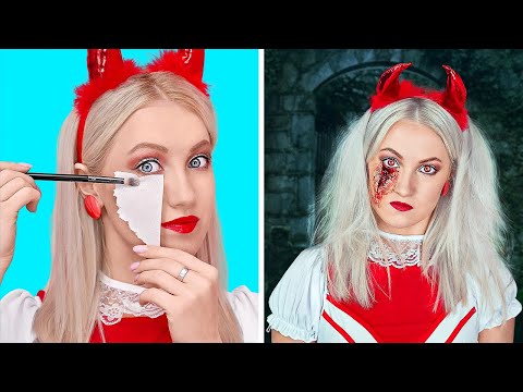 SPOOKY HALLOWEEN DIY IDEAS || Last Minute Halloween Costumes And Crafts by 123 GO!