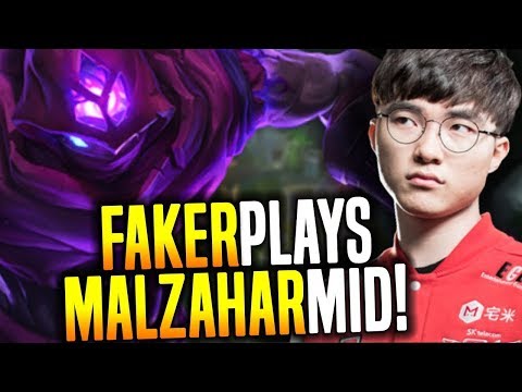 SKT T1 Faker - Malzahar vs Vladimir - Hide on bush Live Stream League Of Legand SS8