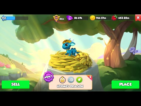 Hatched Hermes divine dragon | Divine Event Mount Dragolympus DML Tycoon