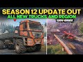 Season 12 Update Out! All New Trucks and Huge Region in SnowRunner Everything You Need to Know