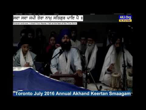 043 Toronto July 2016 Wednesday AM - Bhai Jasdeep Singh Jee Toronto