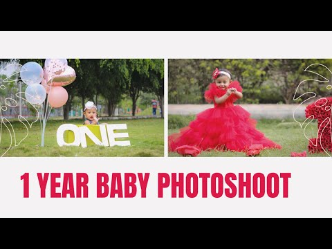 One year baby photoshoot || 1st birthday photoshoot ideas