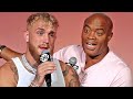 JAKE PAUL VS ANDERSON SILVA - FULL KICK OFF PRESS CONFERENCE & FACE OFF VIDEO