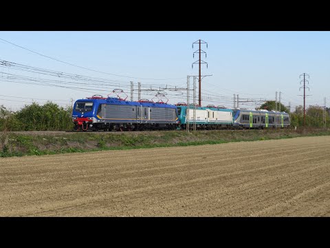 Spettacolo E464+E464+E464+E464+MINUETTO ELETTRICO in transito a tortona 
