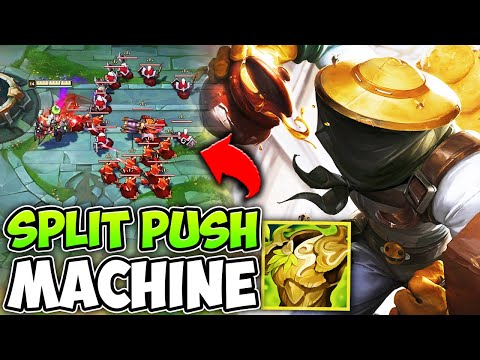 NEW WARMOGS MAKES SINGED A SPLIT PUSHING MACHINE! (NEVER RECALL) - League of Legends