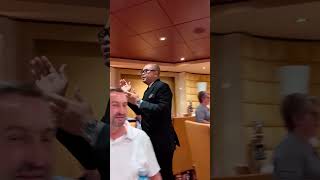 Msc Cruises restaurant with msc friend Catherine Brault Gobert #msccruises