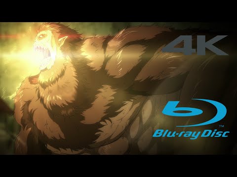 [4K] Zeke Scream Turns Eldians Into Titans | Attack On Titan Season 4 Blu-Ray
