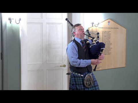 The Blue Cloud & Mason's Apron by champion Piper Stuart Liddell during recital in Braemar 2022