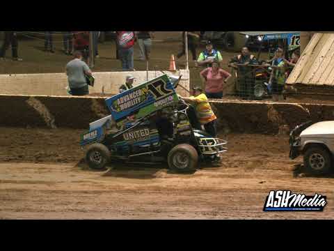 Sprintcars: Lachlan Caunt and Tim Farrell Rollover - Archerfield Speedway
