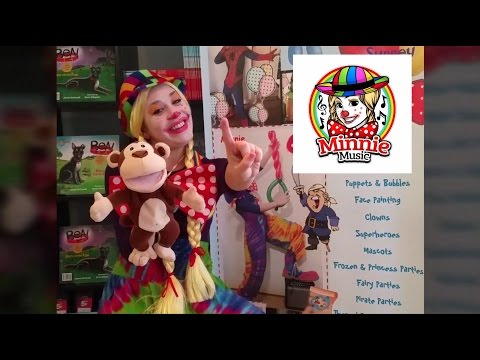 Five Little Monkeys Jumping on The Bed | Nursery Rhymes | Songs | Minnie The Clown and Minnie Music 