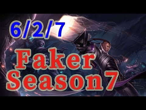 SKT T1 Faker Lucian MID vs Karma Patch 7.17