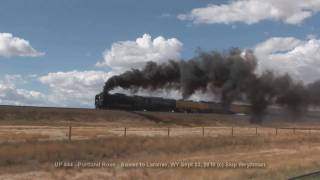 preview picture of video 'UP 844 Highball to Laramie The Portland Rose the Final Day'