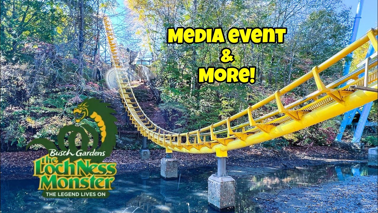 Busch Gardens Williamsburg | Loch Ness Monster | Media Event & More 11.3.23!