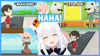 Fubuki Can't Stop Laughing at All of The Conversation in【Tomodachi Life】