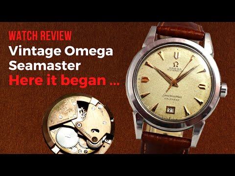 Omega Seamaster vintage des années 50. Une montre imposante, pleine de charme et d'originalité… A...
