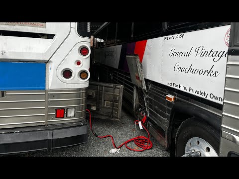 MECHANIC ON DUTY Episode #2 @ Battery Basics & How to Jumpstart a 24V MCI ft Old Reliable