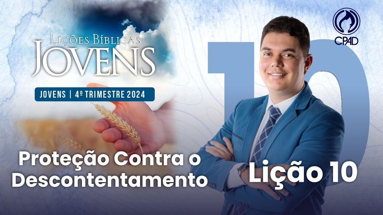 EBD Lição 10 jovens 4º Trimestre de 2024 Subsídios Escola Bíblica Dominical Murilo Alencar