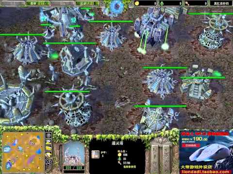 【土豪间的砸钱对决】魔兽争霸大帝解说 XiaoKai vs Zhouxixi