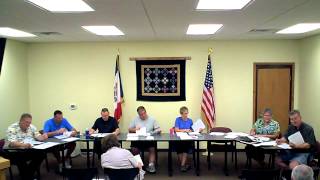 preview picture of video 'August 20, 2012 Kalona, IA City Council Meeting'